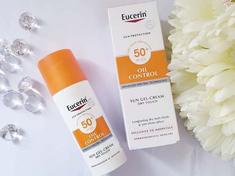 Eucerin Sun Gel-Crème Oil Control Dry Touch có chỉ số SPF 50+