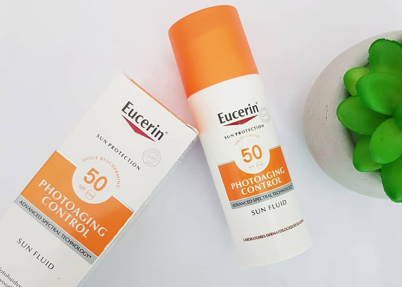 Kem chống nắng Eucerin Sun Fluid Photoaging 50SPF được khuyên dùng với mọi loại da