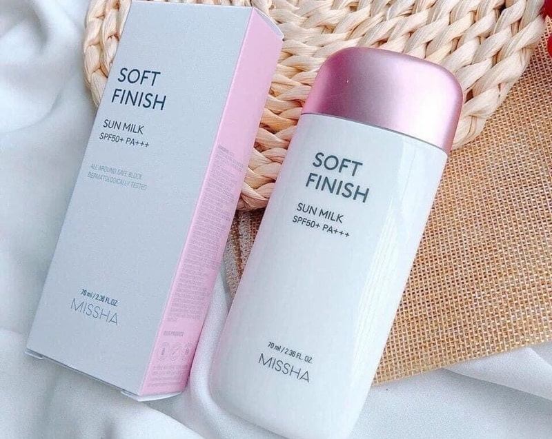 Missha Soft Finish Sun Milk - An toàn, hiệu quả