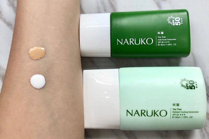 Các dòng sản phẩm kem chống nắng Naruko đều có thiết kế khá đẹp mắt