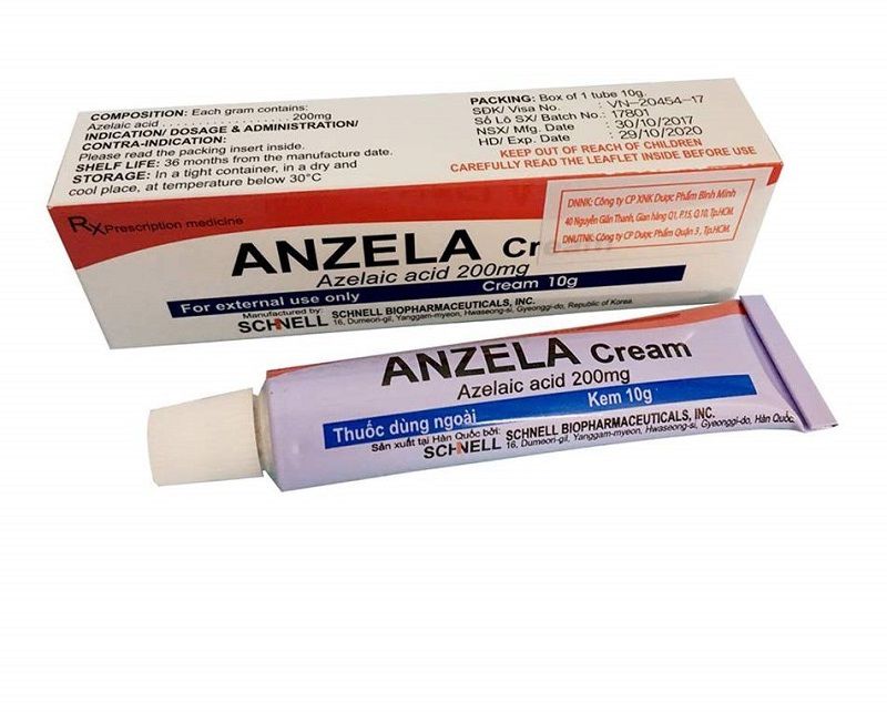 Anzela Cream là loại kem trị mụn ở nhà thuốc tây được đông đảo mọi người tin dùng