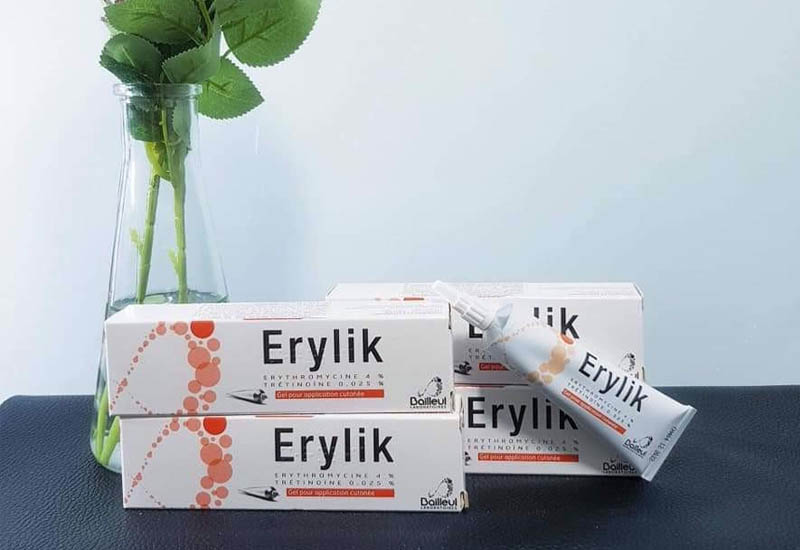 Erylik là dòng sản phẩm trị mụn trứng cá được bào chế tại Pháp