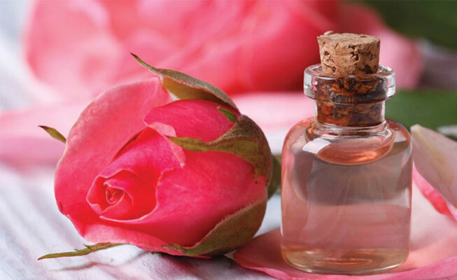 Nước hoa hồng có tính sát khuẩn, kháng viêm cho vùng da bị mụn rất tốt