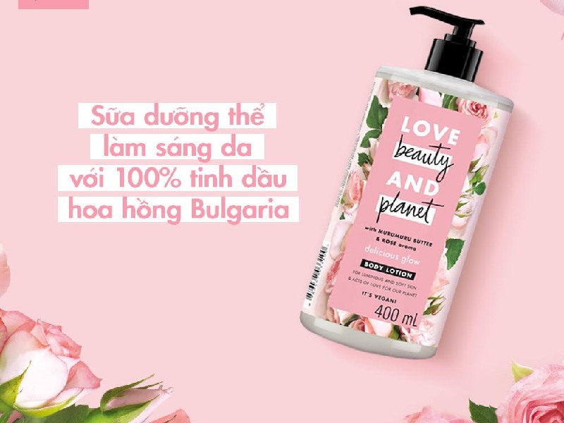 Love Beauty And Planet Delicious Glow màu hồng