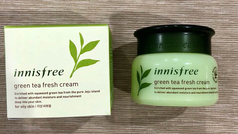 Innisfree Green Tea Fresh Cream có thành phần tự nhiên lành tính