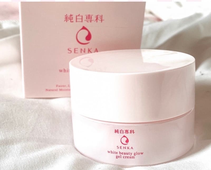 Senka White Beauty Glow Gel Cream kem dưỡng da da ban đêm đáng sử dụng nhất hiện nay