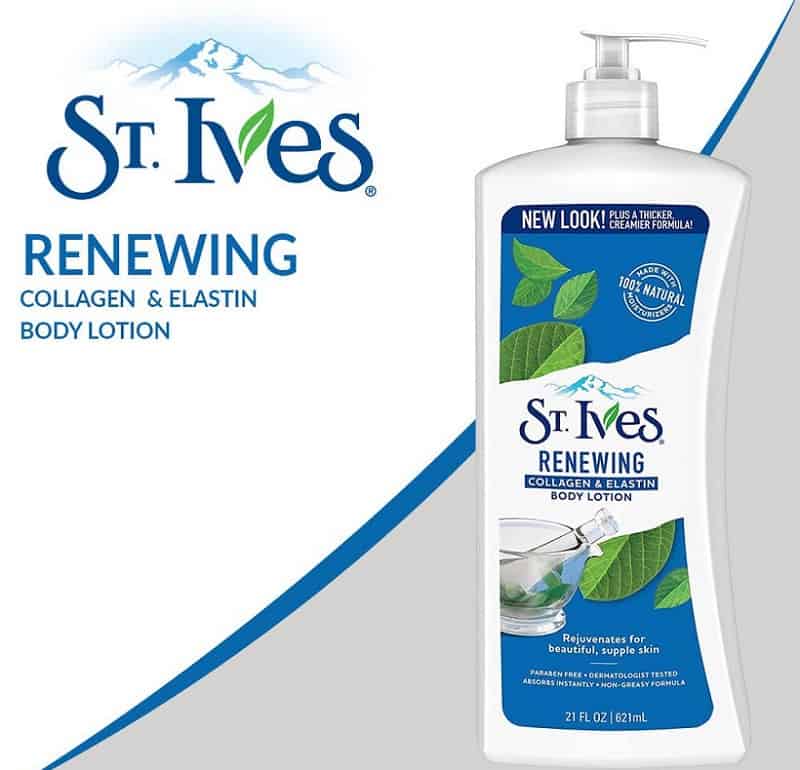 St Ives Renewing Collagen & Elastin Body Lotion mang đến hiệu quả tốt trên da