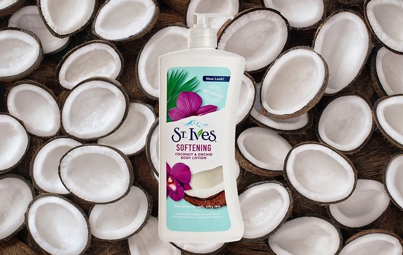 St Ives Naturally Indulgent Coconut Milk & Orchid Extract vơi hương thơm nhẹ nhàng, tự nhiên nhất