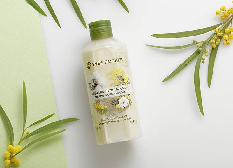 Yves Rocher Cotton Flower Mimosa sữa tắm được bán chạy nhất của thương hiệu